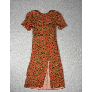 Farm Rio Anthropologie Tagless Colorful Tucano Paradise Midi Slit Size Small